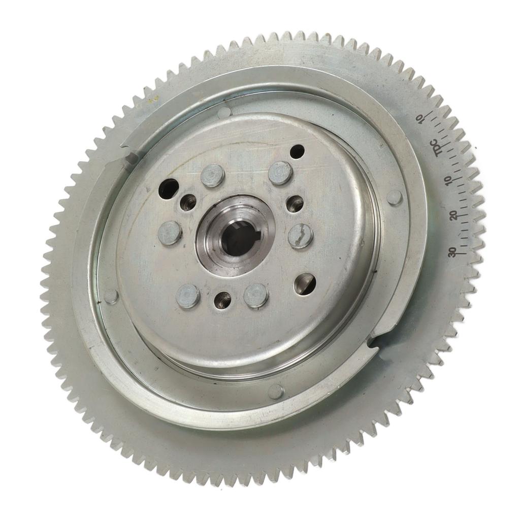 Electrical Start Flywheel Strong Strength Precise Aluminum Alloy Safe Fit for Outboard Motor