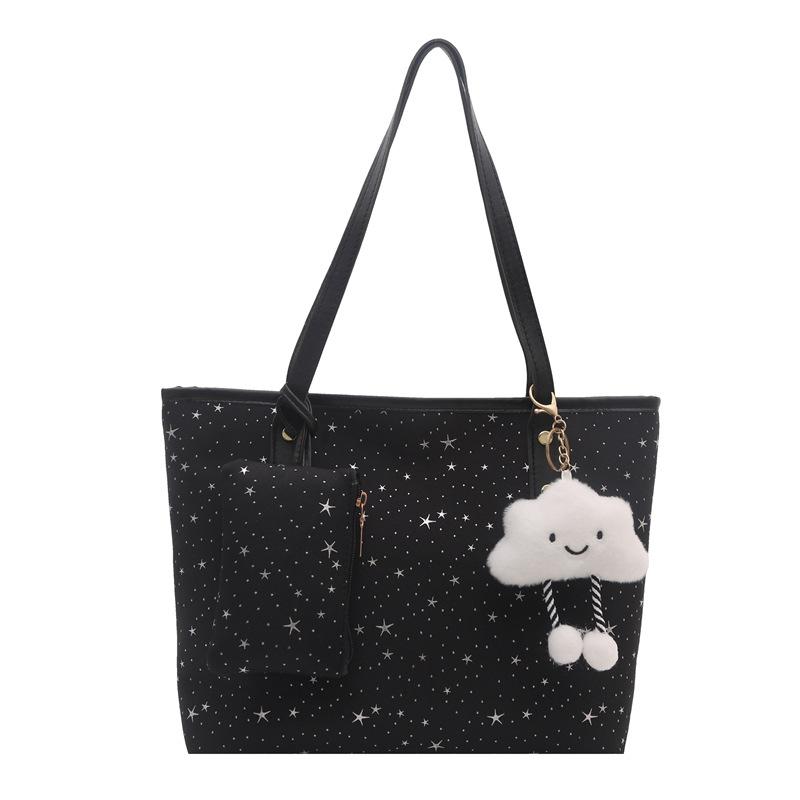 Spring new largecapacity tote bag, commuting to work, shoulder underarm bag, trendy tote bag