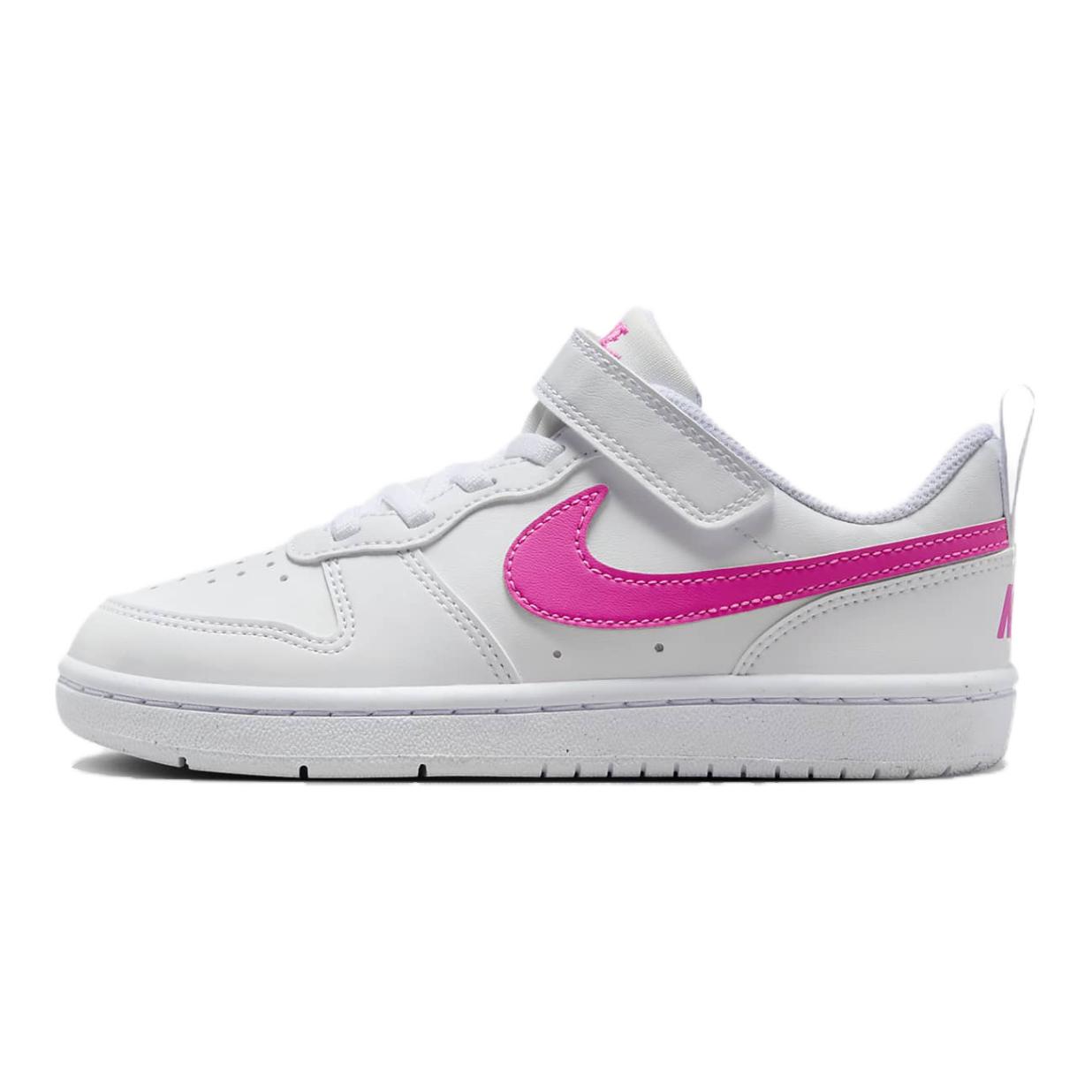 

Nike Кроссовки Court Borough Low Recraft PS White Laser Fuchsia для детей DV5457-113 32