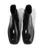 Firenze Atelier [Vibram] Volume Square Toe Standard Rubber Sole Zipper Boots 9420-Z [Black Box]