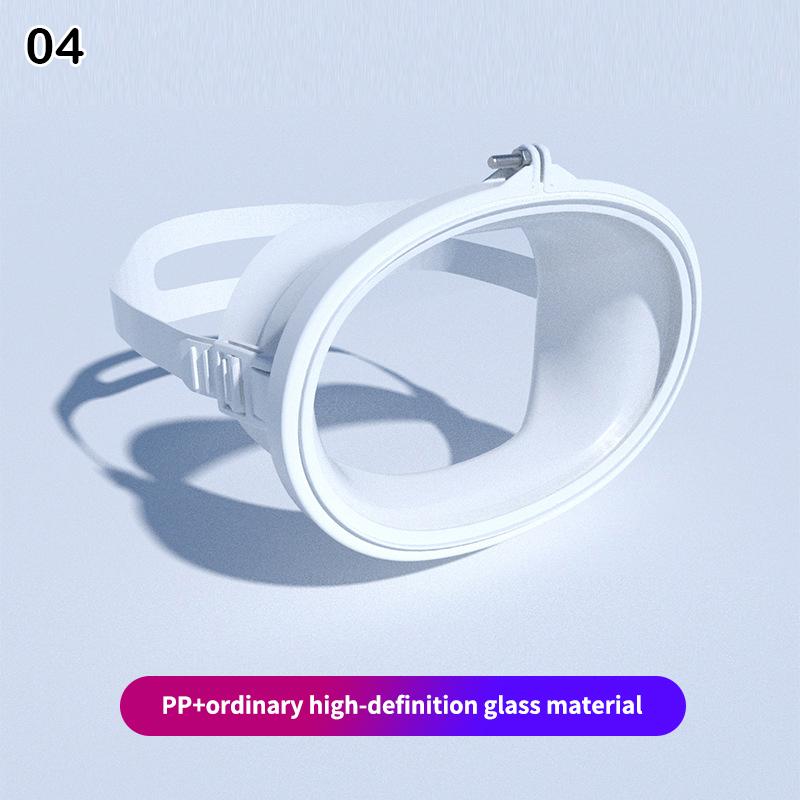 Oval Diving Mask Single Lens Scubas Mask Panoramic Wide View Tempered Glass Lens Freediving Water Mask For Underwater Adventures