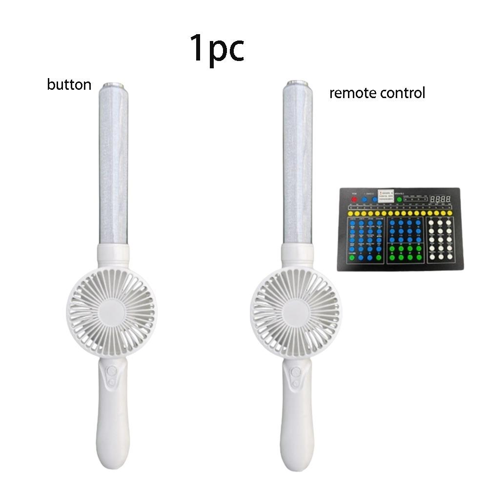 

1pc Long Battery Life Handheld Fan Light Up Stick Concert Flashing Light Stick Outdoor Festivals button белый
