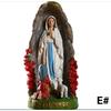 1pc Blessed Saint Virgin Mary Sculpture Jesus Christ Tabletop Statue Figurine Our Lady of Lourds Statue Figures