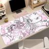 Mouse Pad Gaming Mousepad Anime Girl Gamer Keyboard Pads Office Laptop Kawaii Extended Desk Mats NonSlip Rubber Home Table Mat