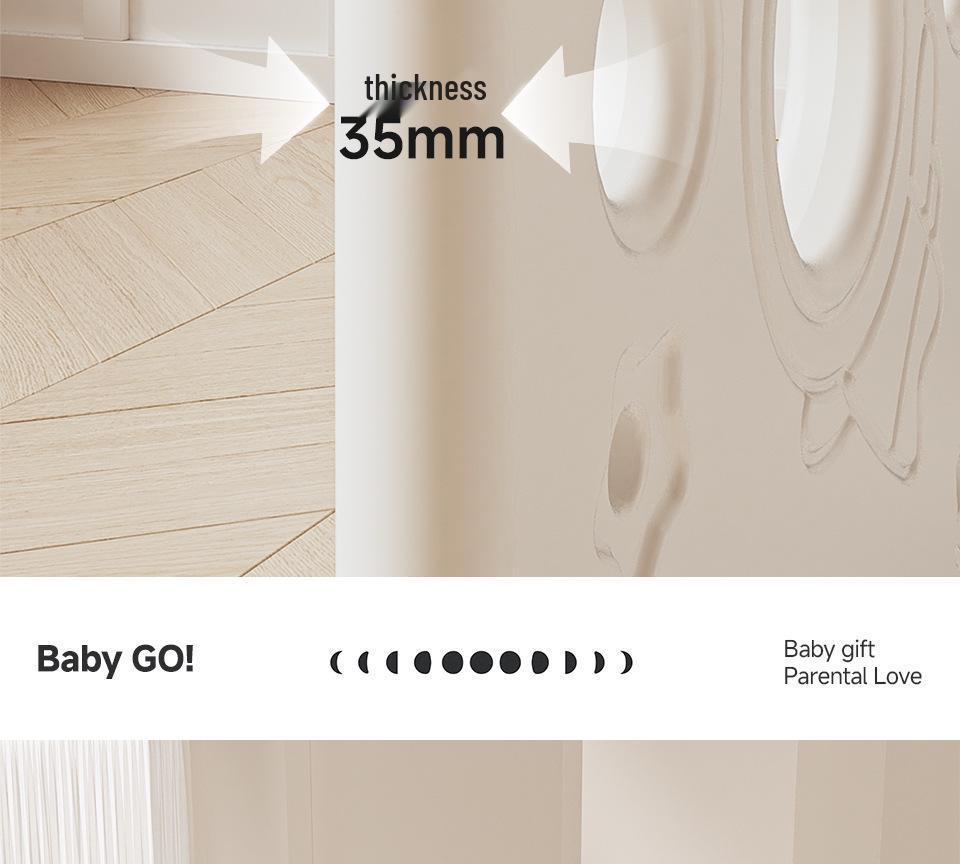 Baby Playpen and Crawling Mat: Indoor Infant Safety Fence for Living Room Floor.