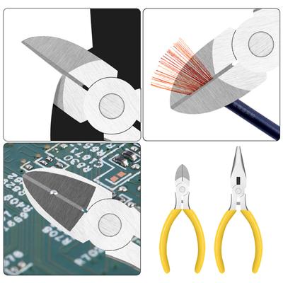 Essential Diagonal Plier Needle Nose Pliers for Crafting Jewelry Making Repair Tool Fine Workmanship & Ergonomics Design