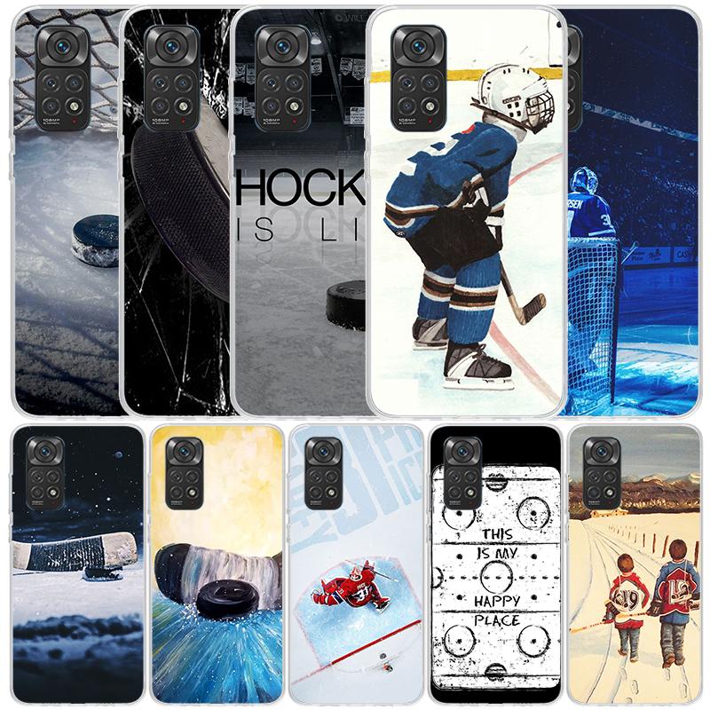 Ice Hockey Rink Sport Phone Case For Xiaomi Redmi Note 15 14 14S 13 12S 12 Pro Plus 11S 11 11T 11E 10S 10 + Soft TPU Back Cover