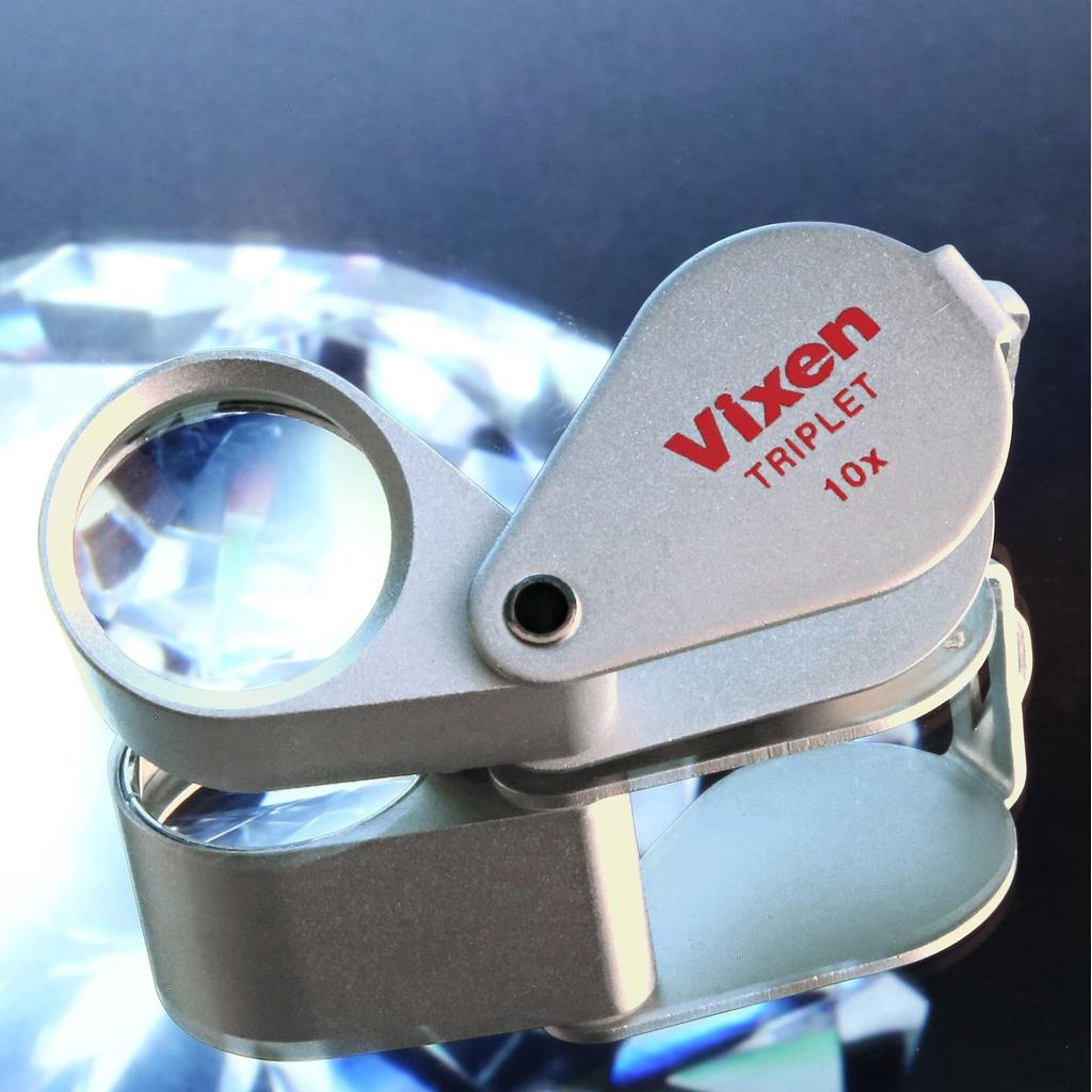 Vixen Magnifying Glass with Metal 10x 41377 Holder, D17, Magnification,