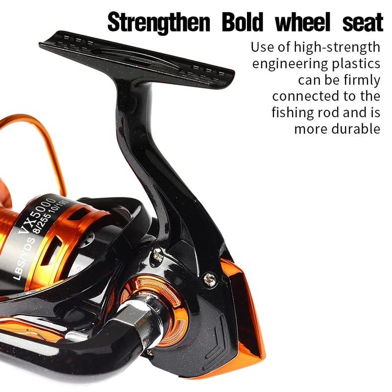 New Fishing Reel Movement VX1000~7000 Series 13 BB Bearing Accessories Metal Spool Spinning Wheel Suitable for Seawater and Freshwater