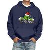 Men's Print Hooded Sweatshirt Long-Sleeve Casual Pullover Hoodie Hooded Sweatshirt