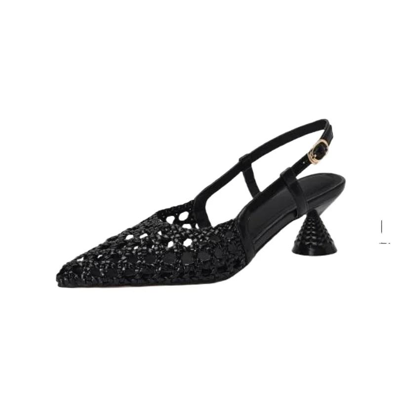 Fashion Pointed Toe Women's Sandals Elegant High Heels Shoes Summer New 2025 Woman Fashion Dress Party Pumps Designer Sandalias De Mujer