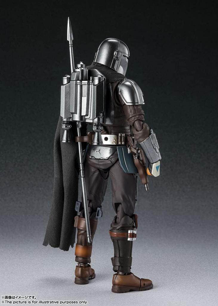 TAMASHII NATIONS Star The Mandalorian Mandalorian 150 mm bemalte bewegliche Figur SHFiguarts Wars (Din Djarin) Ca.. ABS & PVC & Stoff