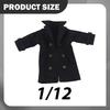 1/12 Figure Clothes Trench Coat Kids Gifts Cloth Windbreaker Mini Doll Model Costume for 6" Male