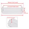 2PCS Fridge Shelf Grey Clear Middle Or Top Door Bin 306mm For Dometic Caravan