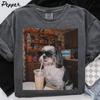 Shih Tzu Hond Halloween Comfort Colors Shirt, Iced Coffee Hond Moeder T-shirt, Grappige Moederdag Cadeaus, Hond Mama Tee, Trendy Huisdier T-shirt