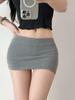 Pure Desire Women's Spring/Autumn Low-Waist Hip-Hugging Midi Skirt