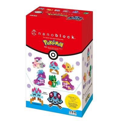 Kawada Nanoblock Mini Nano Pokémon Poison Type NBMC_43 1BOX (6pcs) Complete Set Building Toy Japan