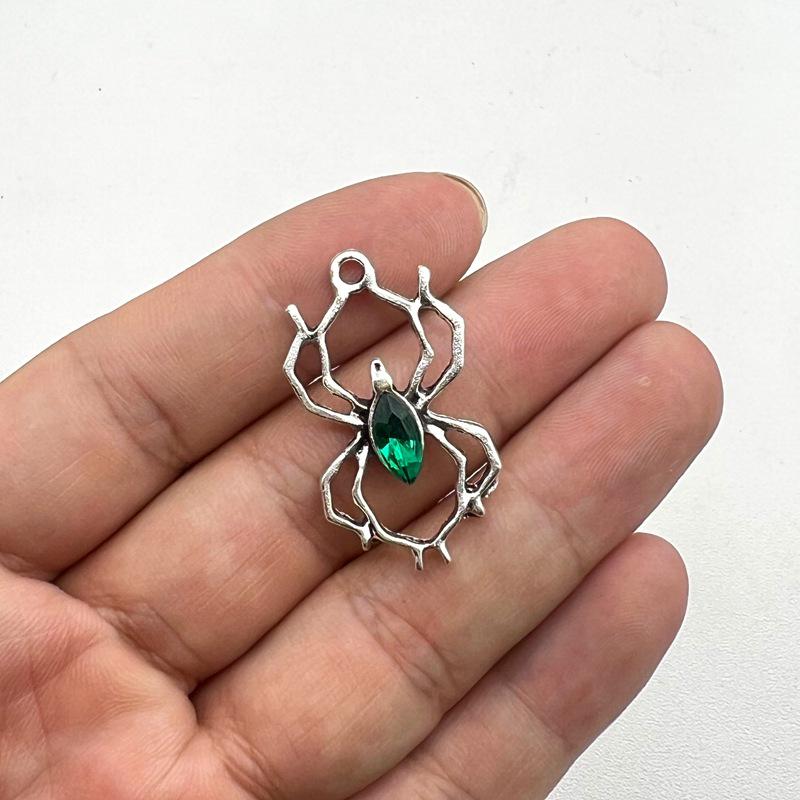 Gothic Ghost Spider Skull Dangle Earrings - Women's Horror Prank Pendants