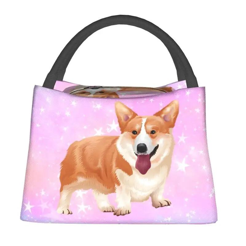Lovely Pug Dog Insulated Lunch Tote Bag for Women Portable Cooler Thermal Bento Box Outdoor Camping Travel