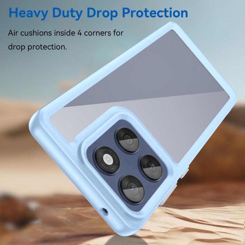 For Motorola Edge 60 5G Phone Case WANLONFENG XC Series TPU Acrylic Cover with Tempered Glass (Big Lens Hole)