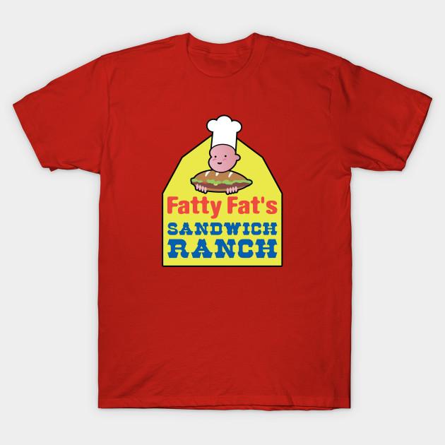 

Men Black Print T-shirt 30 Rock Fatty Fat S Sandwich Ranch No-Cut Transfer Paper Print Cotton Tshirt 4XL червоний