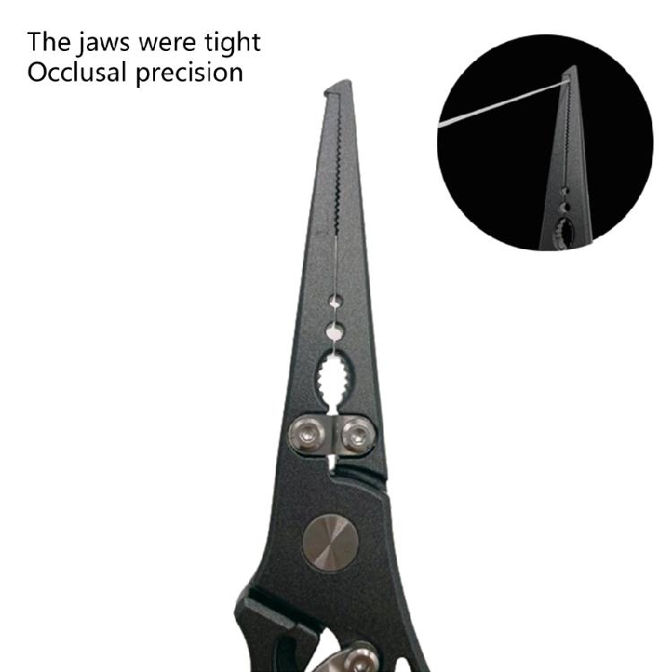Plier Fishing Plier Fishing Tackle with Sheath and Coiled Lanyard Fishing Multitool Hook Remover Braided Line Cutter