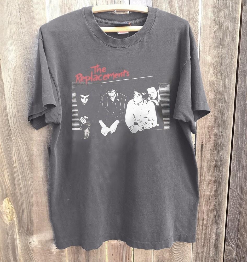 

New The Replacements Band Charcoal Short Sleeve Cotton Tshirt Unisex T-Shirt XXXXL
