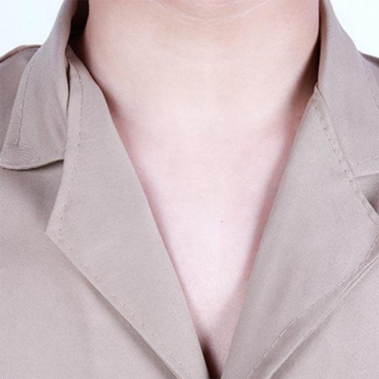Ropa de trabajo Resistente a la suciedad Resistente al desgaste De un solo pecho Tipo de bata Suelta Manga larga Bolsillos de color sólido Transporte de mercancías Almacén Ropa de trabajo