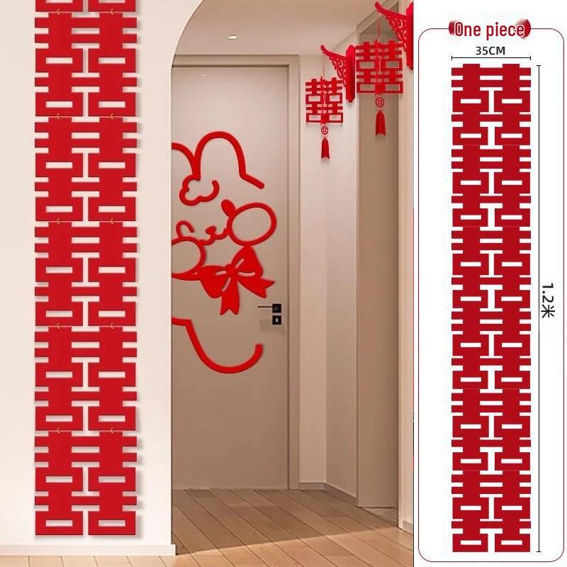 

Double Happiness Stickers for Wedding Room Decoration - Perfect for Bride and Groom s Living Room or Bedroom.