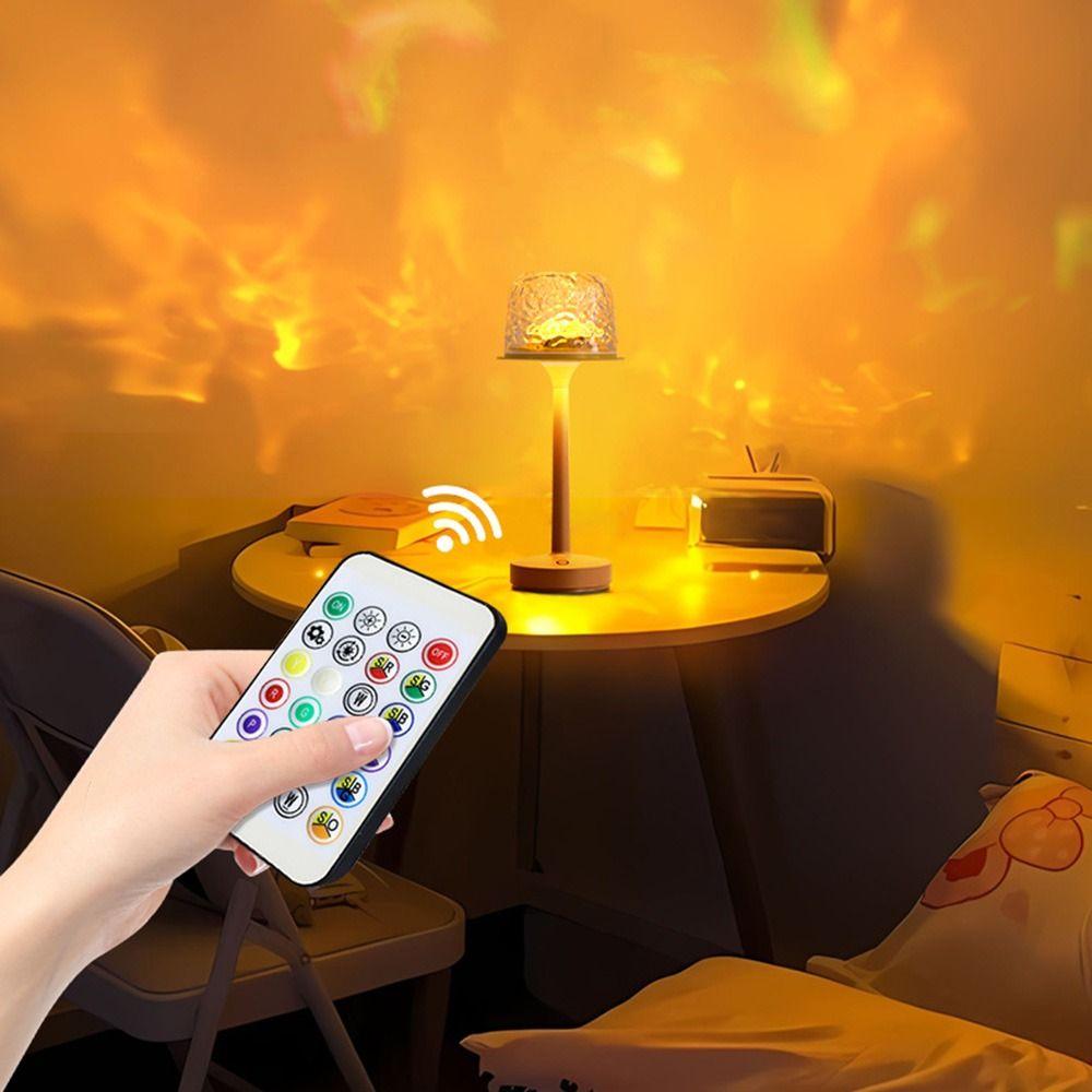 Romantic LED Atmosphere Desk Lamp High Footed 3/16 Colors Table Lamp Game Party