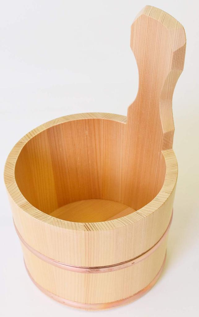 Kiso crafts Бутылка для воды, сделанная в Японии, деревянная ручная бадья Sawara, медный обруч