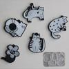 Creative Silicone Casting Molds Cats Shape Necklace Molds Suitable for Making Animal Necklace and Earrings Pendant