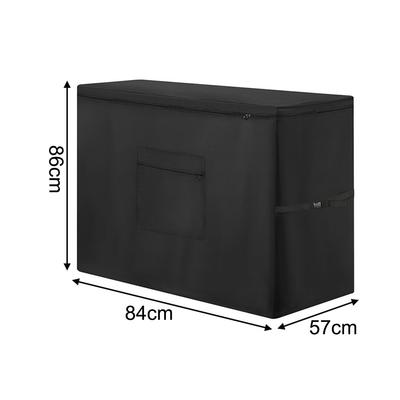84x57x86cm Refrigerator Cover 210D Oxford Waterproof Dustproof UV Resistant Outdoor Patio Freezer- Protector Black Storage Bag