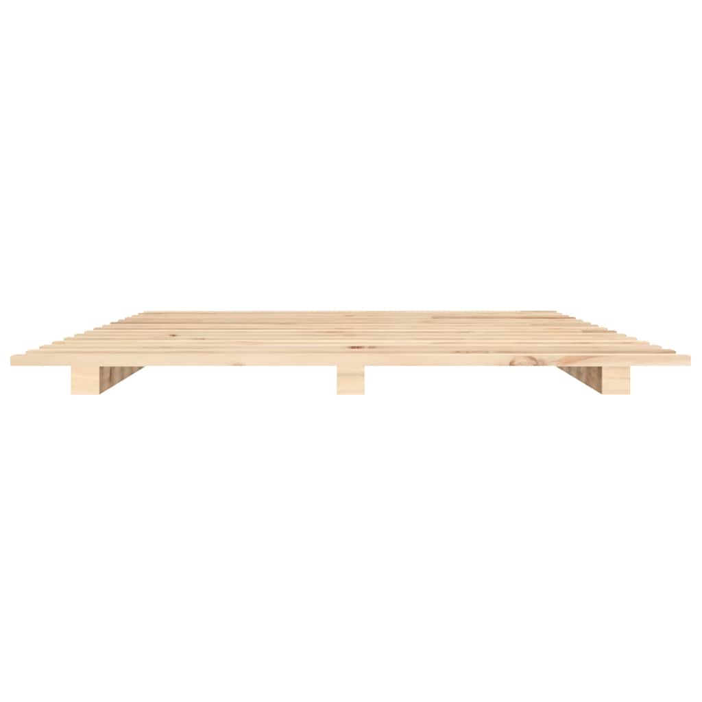 Solid Pine Wood Bed 150x200 cm