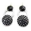 NOA [G8308] - Black 'Sissi' Designer Earrings