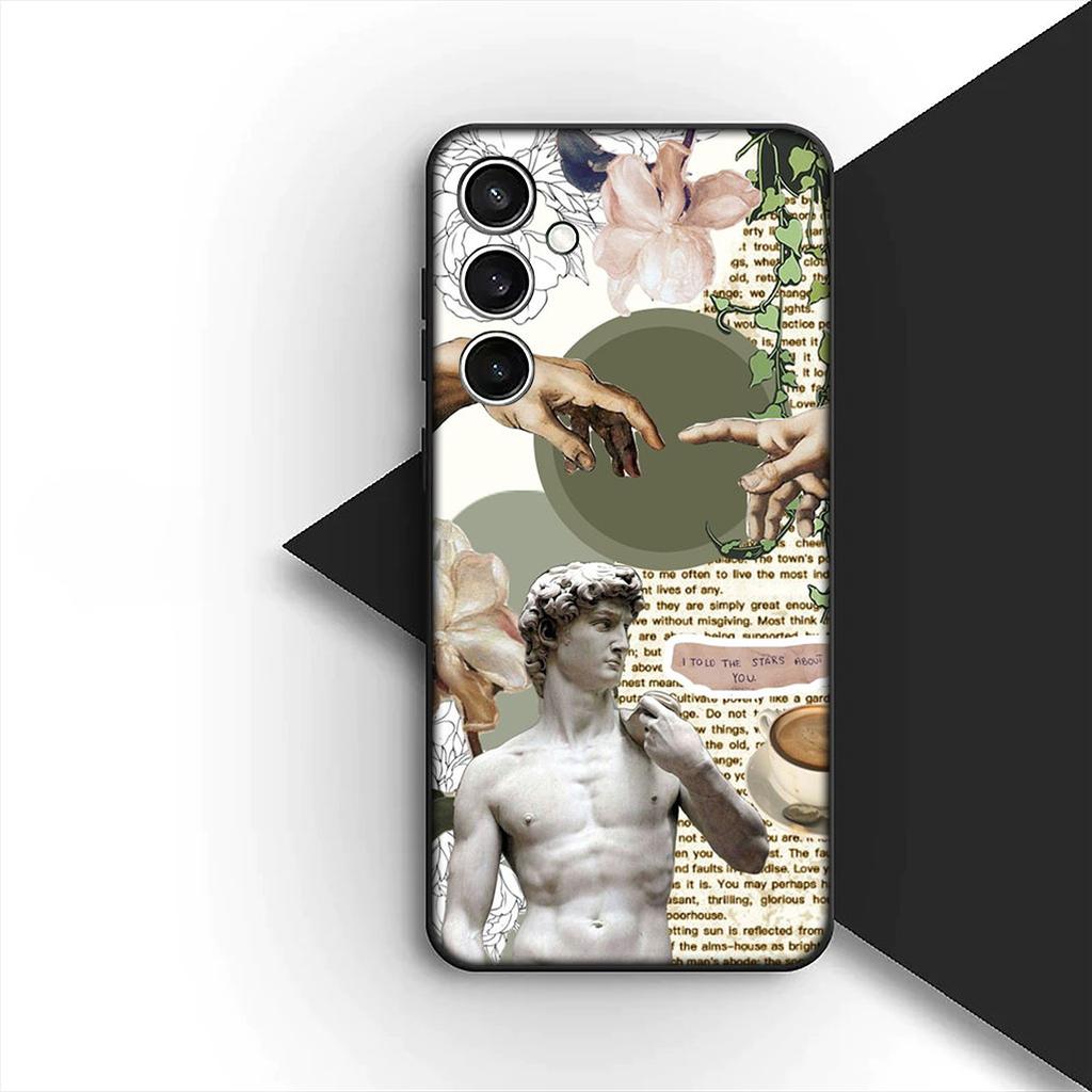 Cover for Motorola Moto G55 G45 G75 G85 G35 Edge 50 30 Fusion 40 NEO Ultra Pro Phone Case Fresco Michelangelo Creation of Adam