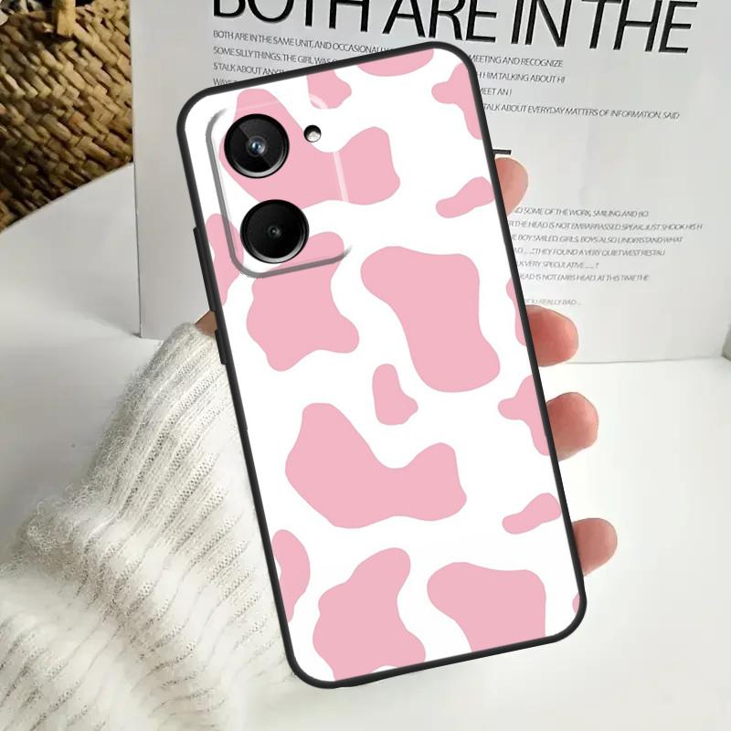 Cow Print For Realme C75 C55 C71 C53 C67 C61 C33 C63 C51 C65 15 GT7 Pro 10 11 12 13 14 Pro Plus Case
