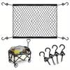 A Sturdy Folding Cargo Net, Measuring 70×70 Centimeters, Suitable for Securing the Trunk of a Car or the Cargo of a Camper Van.