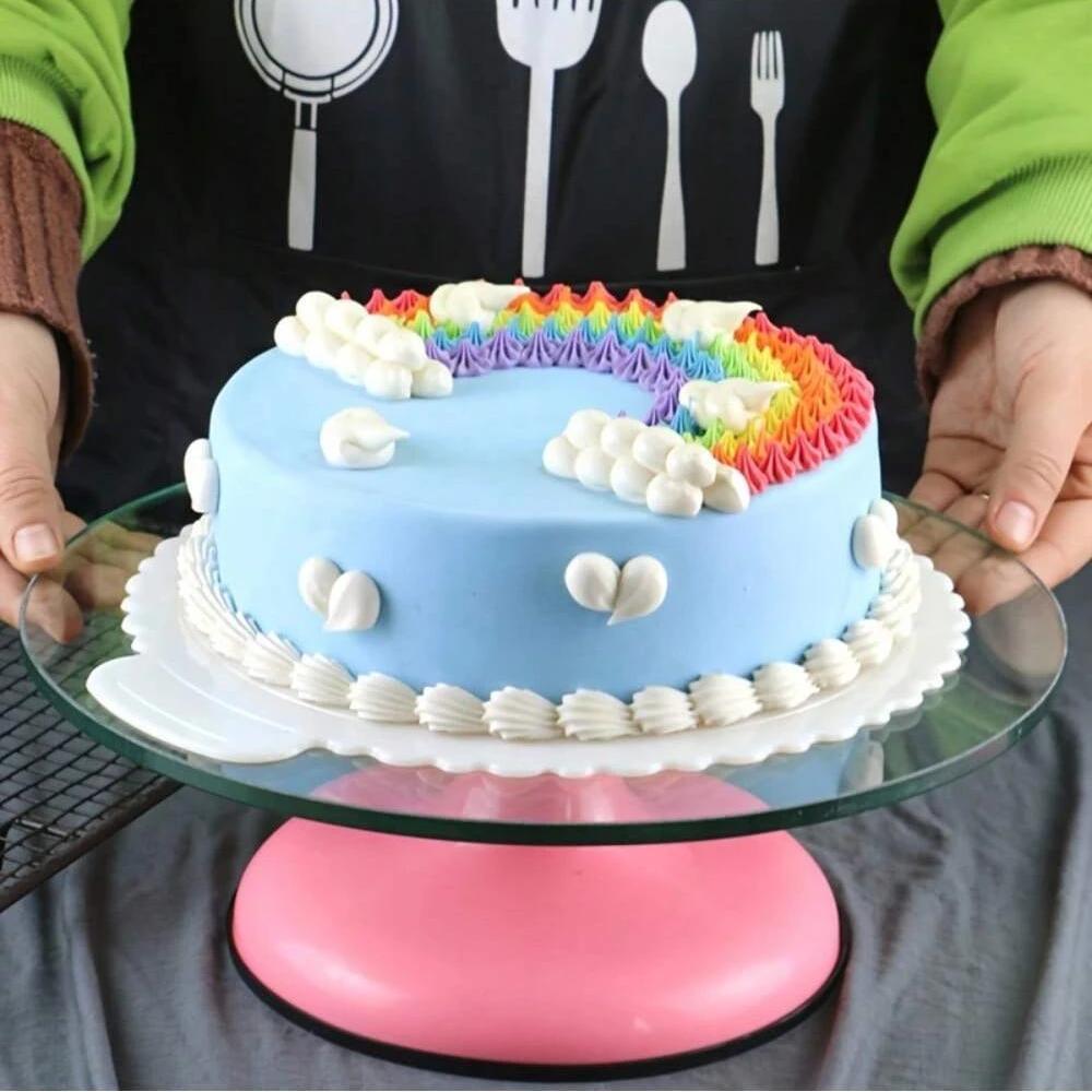 1PC 4/6/8/10/12 Inch Reusable Plastic Cake Base Dessert Tray Smooth Cleaning Birthday Home Baking Party Decoration Pad Food