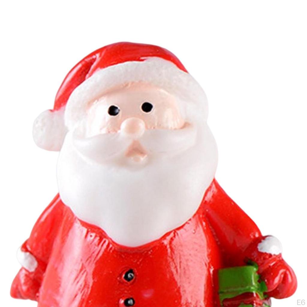 Christmas Old Man Figurine Sculpture Small Character Miniature for Home Decor Decoration