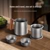 TILIVING Pure Titanium Portable Travel Tea Set