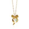 Stainless Steel Floral Pearl Necklace - Luxury Geometric Clavicle Chain