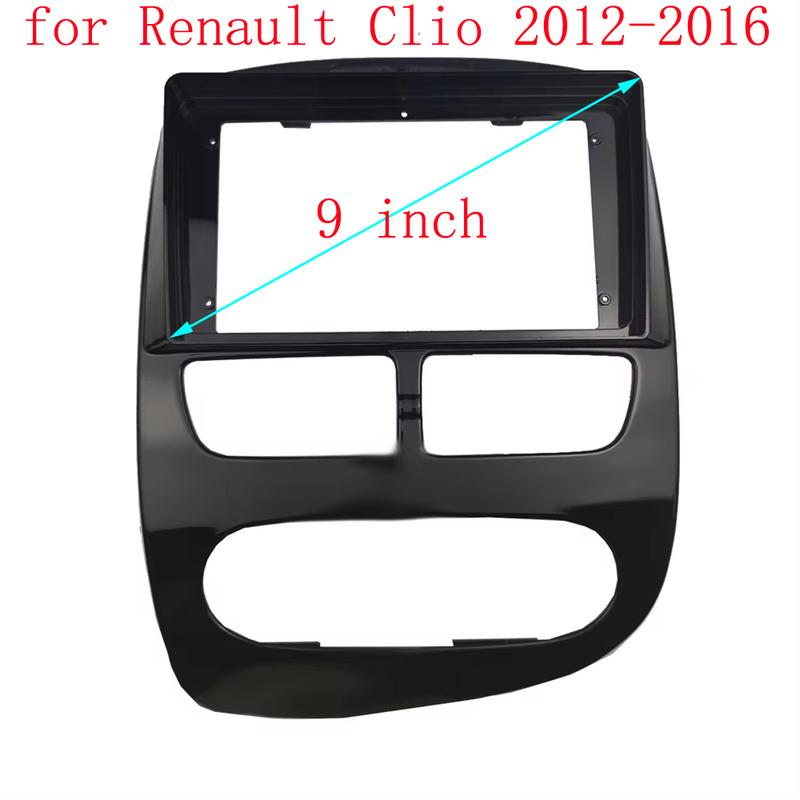 2 Din 9/10.1 Inch Car Radio Fascia Panel Frame for Renault Clio 4 2012- Dashboard ABS+PC Plastic tallation Trim Kit