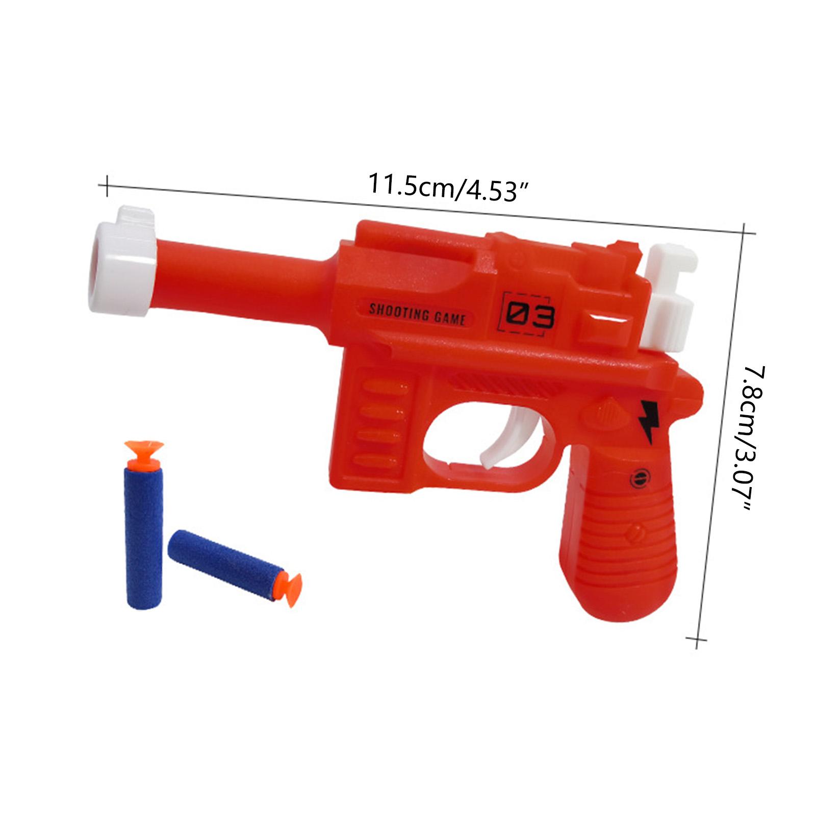 Игрушечный пистолет-бластер с 10 мягкими дротиками — фото 6