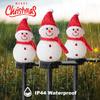 LED Snowman Solar Garden Light Outdoor Ground Stake Light Solar Powered Xmas Pathway Lights For Christmas Lawn Yard Decoration
