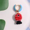 Lip Enamel Fish Earrings Jewelry Accessories Hoop Earrings Temperament Charms Ear Buckle  Lady