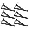 2Pcs Wall Shelf Brackets Heavy Duty Steel Floating Shelf Supports for Storage Shelves Rust Resistant Easy Installation Metal