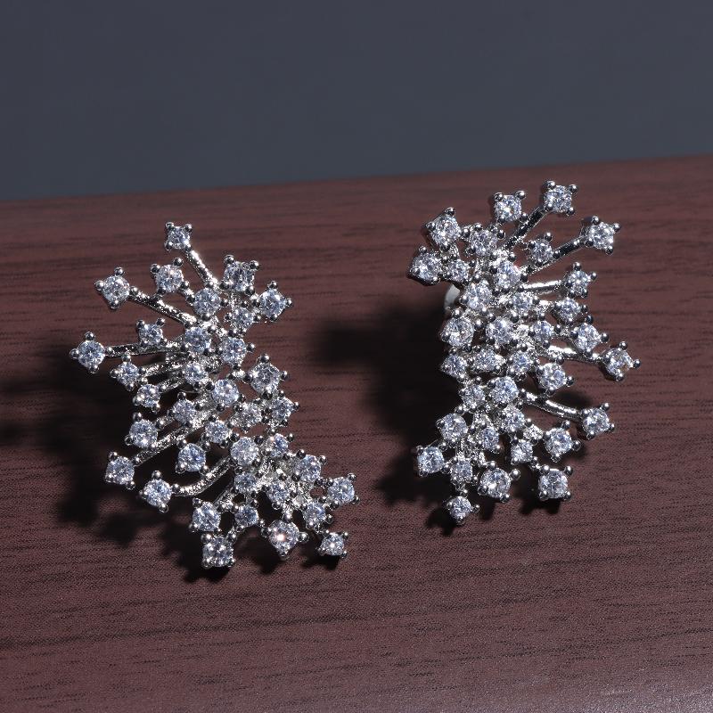 Shinning Cubic Zirconia Earrings Female Fashion Luxury Accessories Delicate Jewelry For Wedding Party