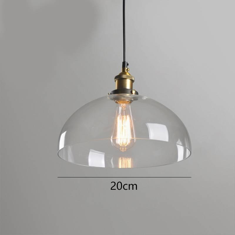 Pendant Ceiling Light Glass Shade Lighting Vintage Hanging Kitchen Room Dining