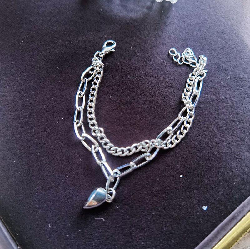 

Магнитный браслет для привлечения любви: Двухслойный стиль для пар, модный аксессуар унисекс